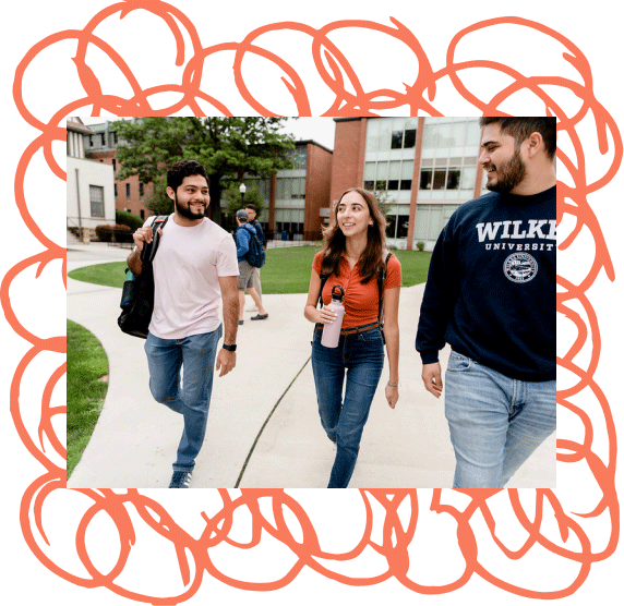 happy students on campus